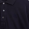 Loewe Anagram Embroidered Short Sleeve Polo Shirt in Navy