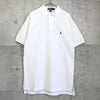 Polo Ralph Lauren logo short-sleeved polo shirt in white