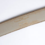 サルバトーレ・フェラガモ ガンチーニ レザー ベルト ゴールド / キャメル レディース - NEWSED