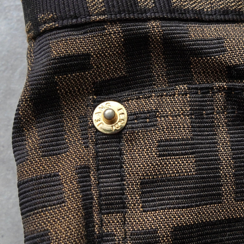 フェンディ ヴィンテージ ズッカ パンツ ブラウン レディース - NEWSED