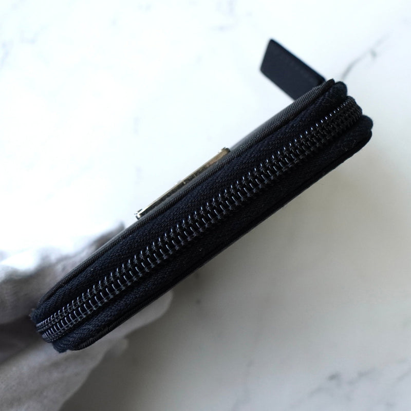【極美品】PRADA プラダ スポーツ ナイロン ラウンドジップ ケース プラダ ナイロン ラウンドファスナー コインケース 三角プレート