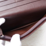 カルティエ サントス レザー 二つ折り 長財布 ブラウン - NEWSED