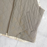 バーバリー フェイクレイヤード レザー襟 ハーフコート ハンティングジャケット ライナー付き グレーカーキ/ブラウン - NEWSED