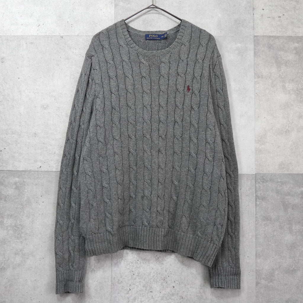 Polo Ralph Lauren 徽标刺绣针织灰色