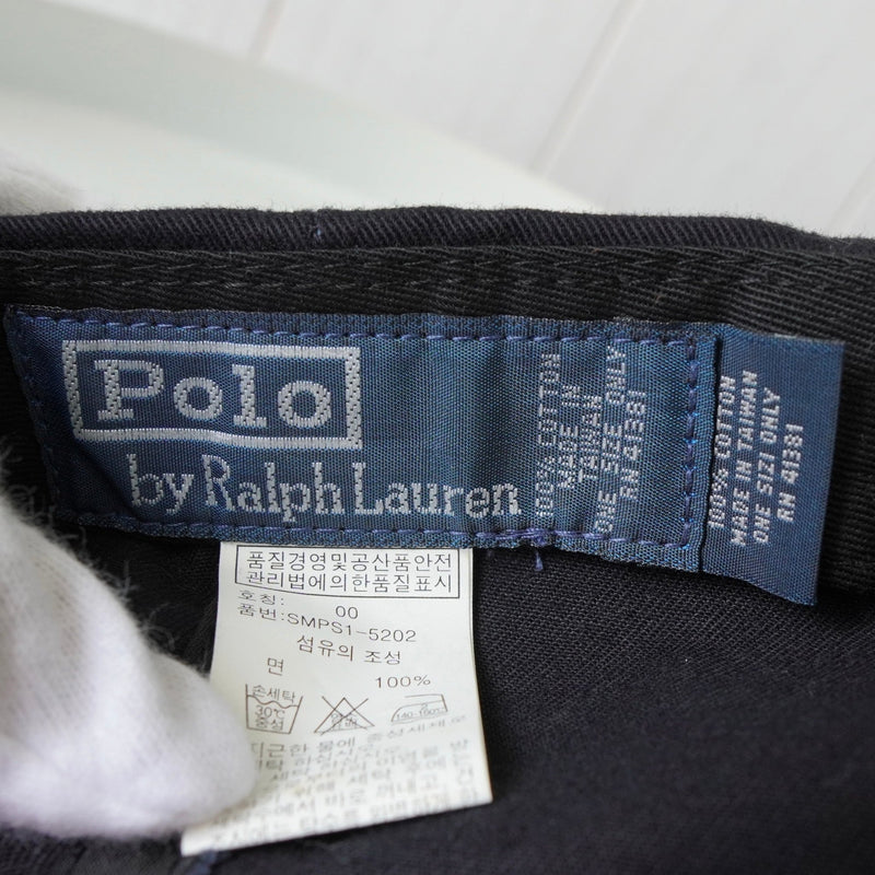 ポロ ラルフローレン ロゴ キャップ ブラック - NEWSED