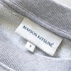 Maison Kitsuné 灰色徽标刺绣运动衫