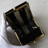 ヴィヴィアン ウエストウッド オーブ レザー がま口 二つ折り財布 ブラック - NEWSED