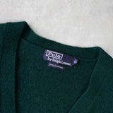 ポロ バイ ラルフローレン カーディガン ロゴ刺繍 グリーン - NEWSED