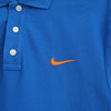蓝色 Nike 徽标刺绣短袖 Polo 衫