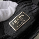 プラダ ポコノ テスート ナイロン / レザー ハンドバッグ トライアングルロゴ ブラック - NEWSED