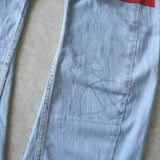 ヴィヴィアン ウエストウッド アングロマニア プリント デニム ジーンズ アイスブルー - NEWSED