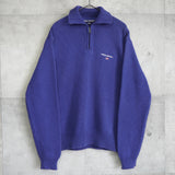 ポロ スポーツ ラルフローレン ハーフジップ カラー ニット ロゴ刺繍 パープル - NEWSED
