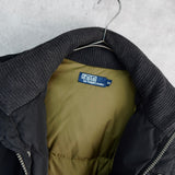 ポロ バイ ラルフローレン フーデッド ダウンジャケット フード取り外し可能 ブラック - NEWSED