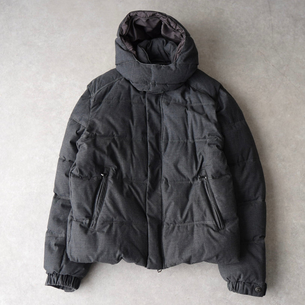 Donna Karan New York 灰色连帽棉服夹克