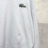ラコステ ロゴワッペン スウェット グレー - NEWSED