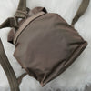 プラダ ポコノ テスート ナイロン ミニバックパック リュックサック 三角プレート カーキ グレー