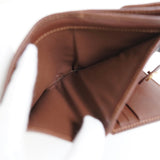 セリーヌ パリマカダム デニム / レザー コンパクトウォレット 二つ折り財布 ブルー / ブラウン - NEWSED