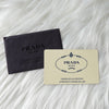 Prada Pocono Tessuto Nylon/Leather Triangle Plate Shoulder Bag in Black