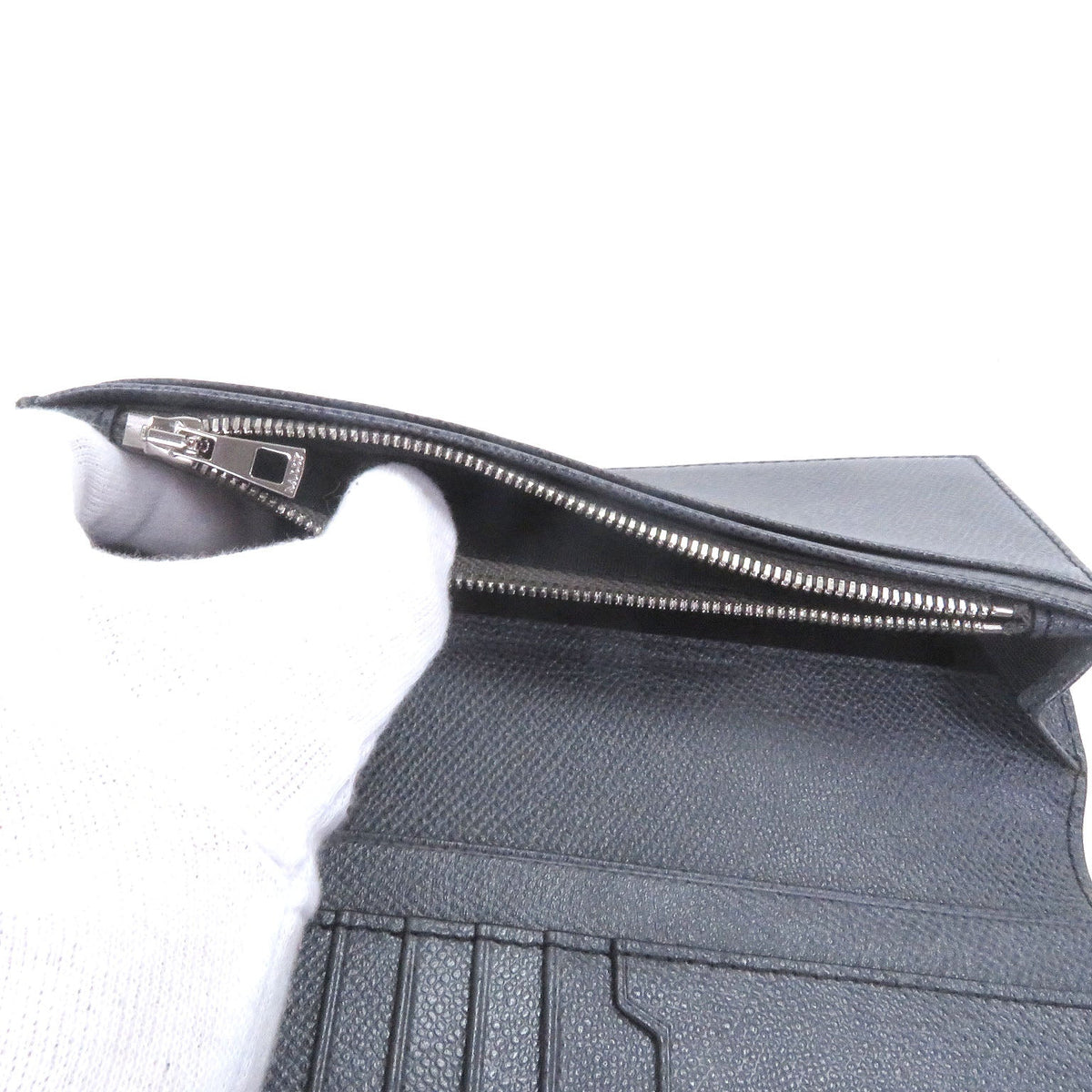 バリー ロゴ型押し 二つ折り財布 グレー メンズ - NEWSED