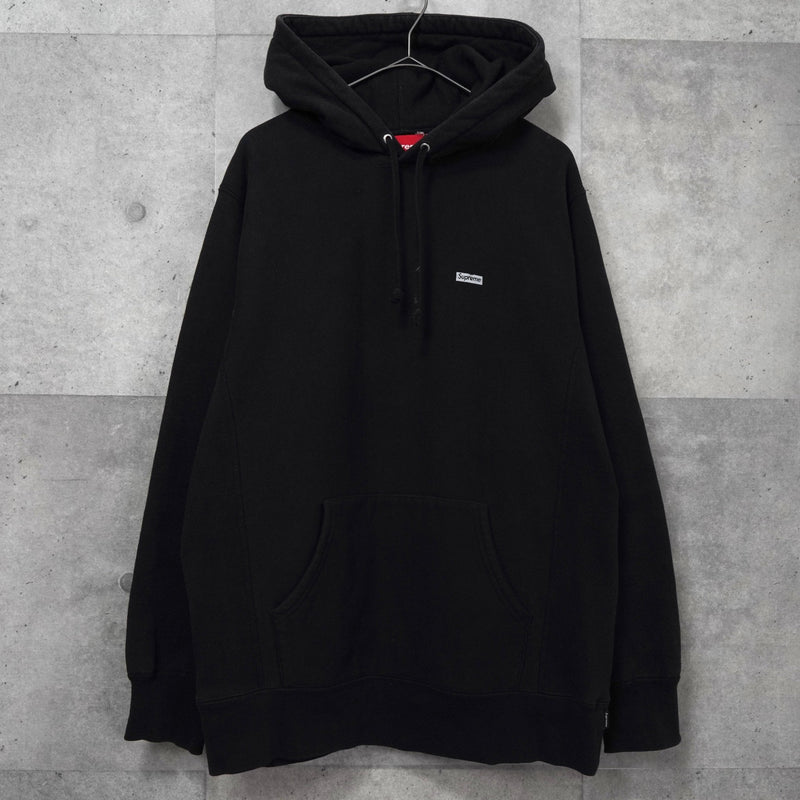 シュプリーム スモールボックスロゴ パーカー フーディー ブラック - NEWSED