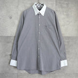 バーバリー ブラックレーベル ホースロゴ クレリックシャツ 長袖シャツ グレー - NEWSED