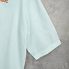 Maison Kitsune Chillax Fox Striped Short Sleeve Shirt in Green