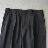 バーバリー ヴィンテージ ツータック ウール スラックス グレー - NEWSED