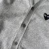 Play Comme des Garcons 心形徽标开衫 灰色