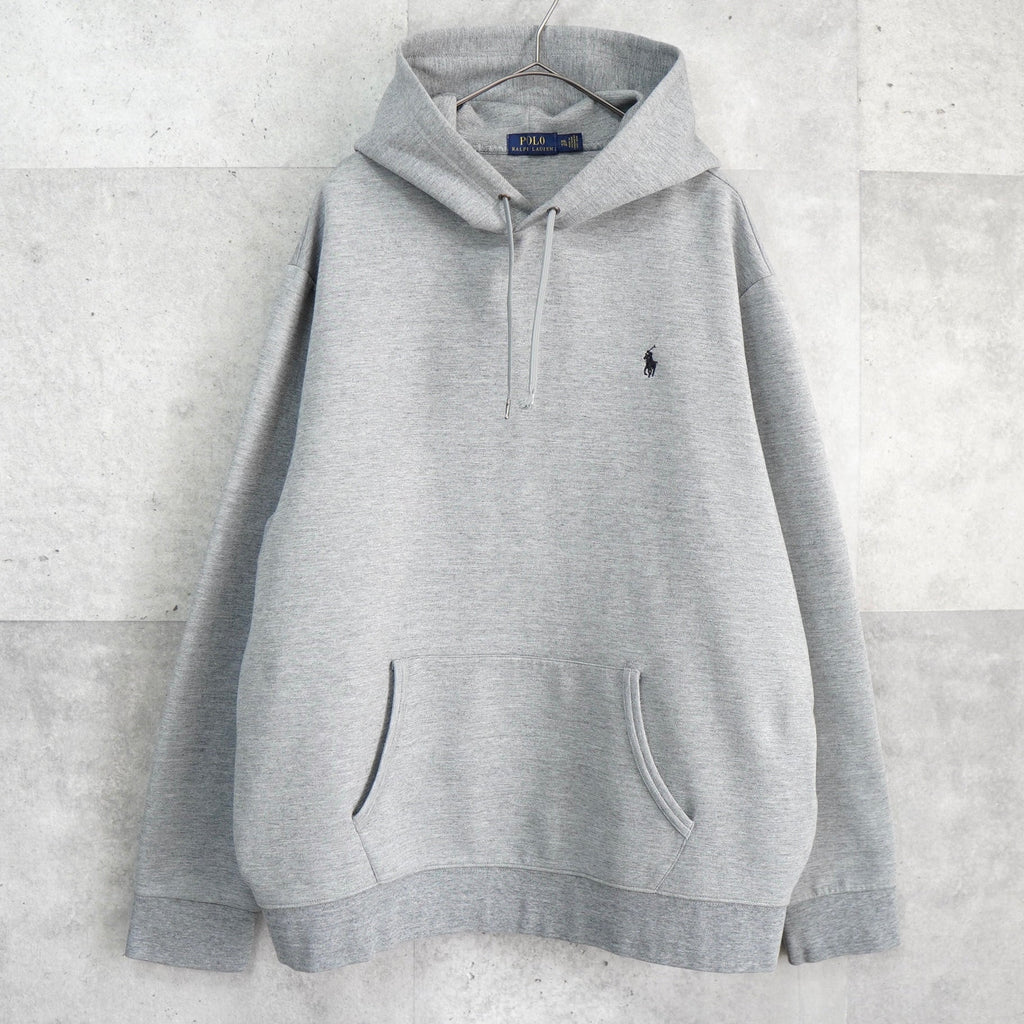 Polo Ralph Lauren 徽标涤纶弹力连帽衫 灰色