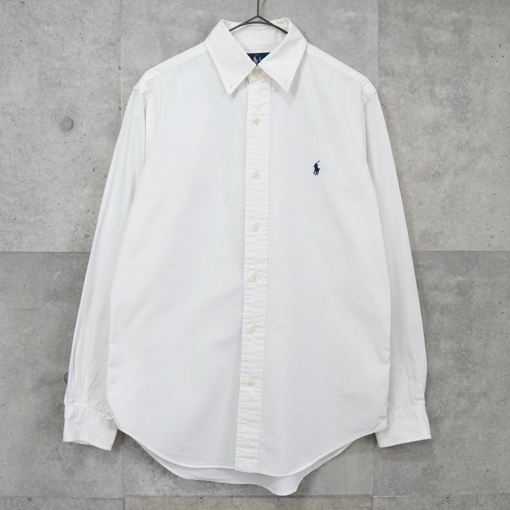 Polo Ralph Lauren 白色徽标刺绣长袖衬衫