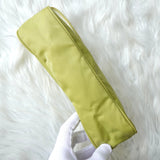 プラダ ポコノ テスート ナイロン ミニバッグ ハンドバッグ ポーチ ライムグリーン - NEWSED