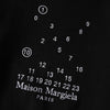 Maison Margiela 女士黑色徽标刺绣短款卫衣