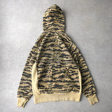 ステューシー オールド カモ柄 ジップアップ パーカー フーディー カーキ - NEWSED