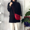 Loewe Anagram 软皮革抽绳单肩包（红色）
