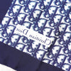 Christian Dior Trotter 海军蓝真丝围巾