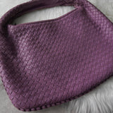 ボッテガ イントレチャート レザー ワンショルダーバッグ パープル - NEWSED