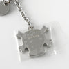 Prada Skull Charm Key Ring Keychain Silver