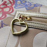 コーチ ポピー デイジー 花柄 シグネチャー キャンバス ハンドバッグ ベージュ - NEWSED