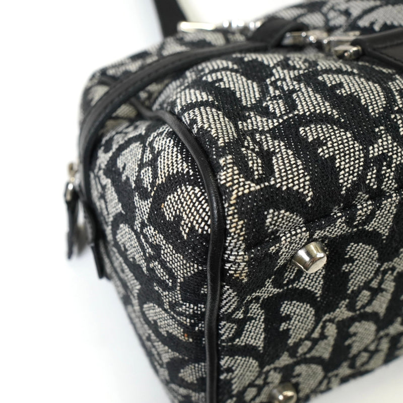 ディオール トロッター キャンバス ミニボストンバッグ ハンドバッグ ブラック - NEWSED