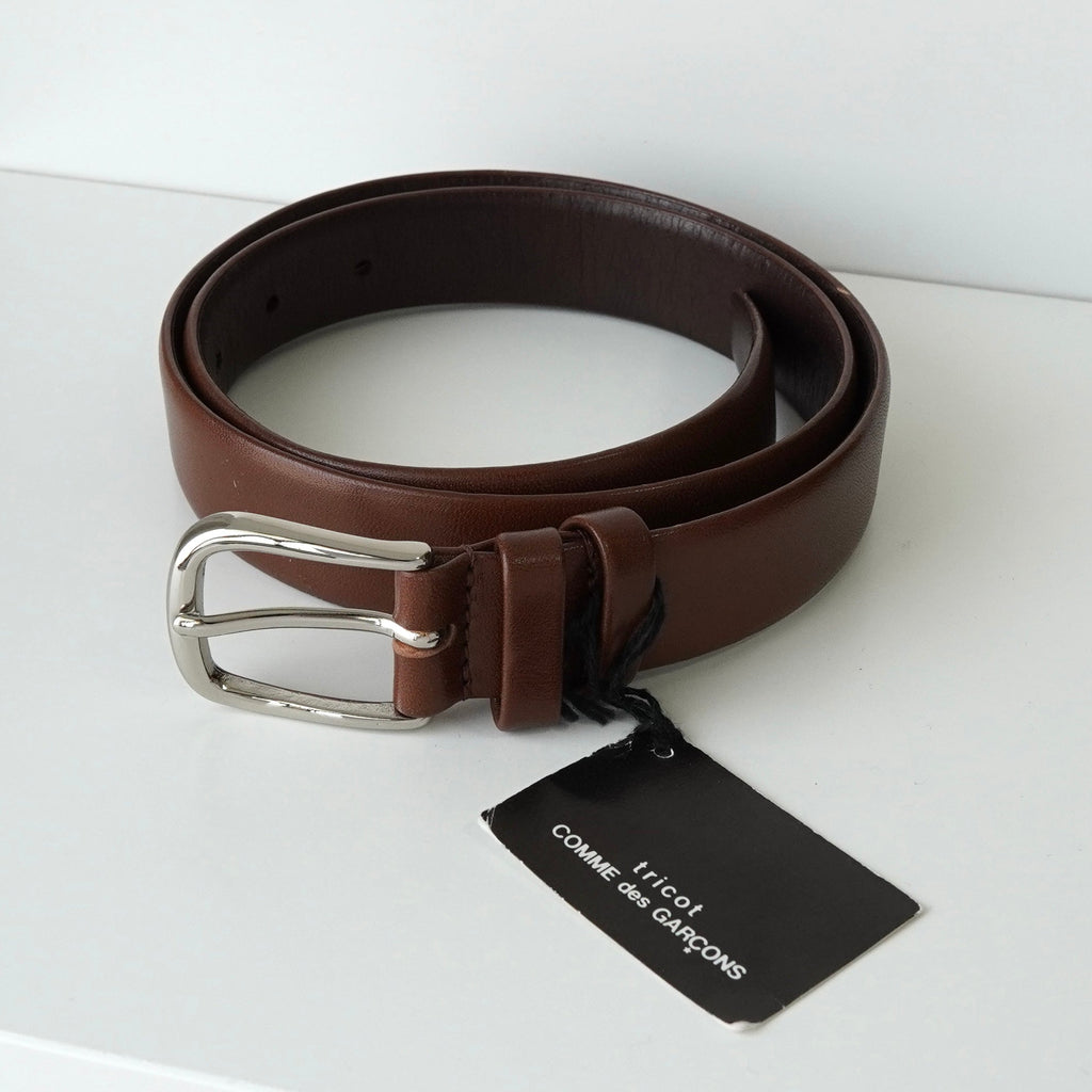 トリコ コムデギャルソン レザー ベルト ブラウン