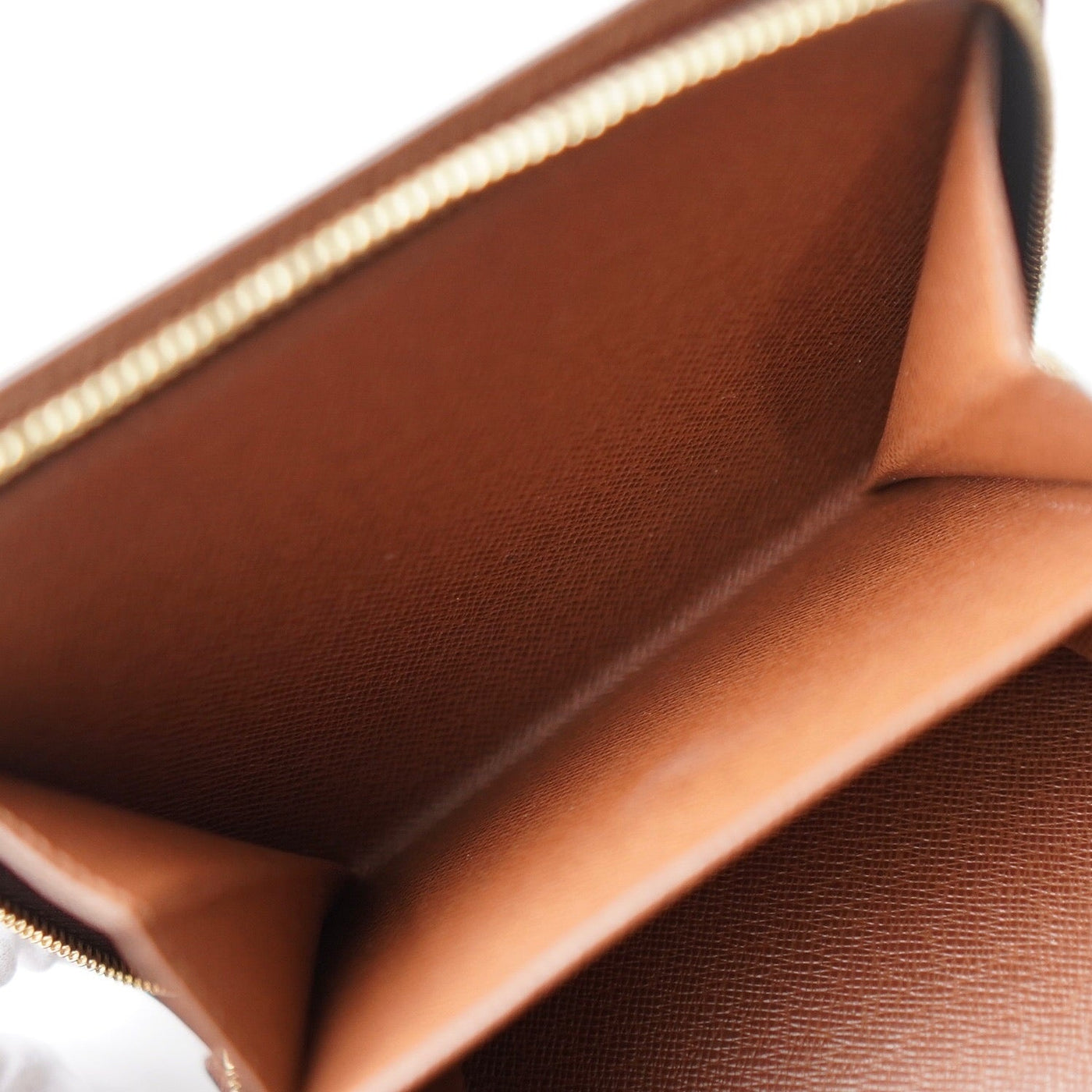 ルイページ Auth Louis Vuitton Monogram Porte Papier Zip M61207 Wallet F