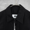 MM6 Maison Margiela Ruffle Sheer Sleeveless Blouse in Black, Unused with Tags, Women's