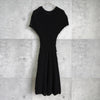 Red Valentino 黑色短袖针织连衣裙