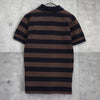Fred Perry 海军蓝/棕色条纹短袖 Polo 衫