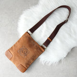 ロエベ アナグラム ショルダーバッグ ブラウン レザー / スエード - NEWSED