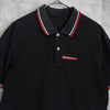 プラダ ロゴパッチ 半袖ポロシャツ ブラック