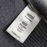 アミパリ アミ パリス ハートロゴ ニット グレー - NEWSED