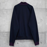 フレッドペリー トラックジャケット ブルゾン ロゴ刺繍 ダークネイビー/ダークパープル - NEWSED