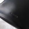 Jil Sander 徽标皮革抽绳包黑色