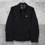 バーバリー ブルーレーベル ホースロゴ ノバチェック裏地 キルティングジャケット ブラック - NEWSED